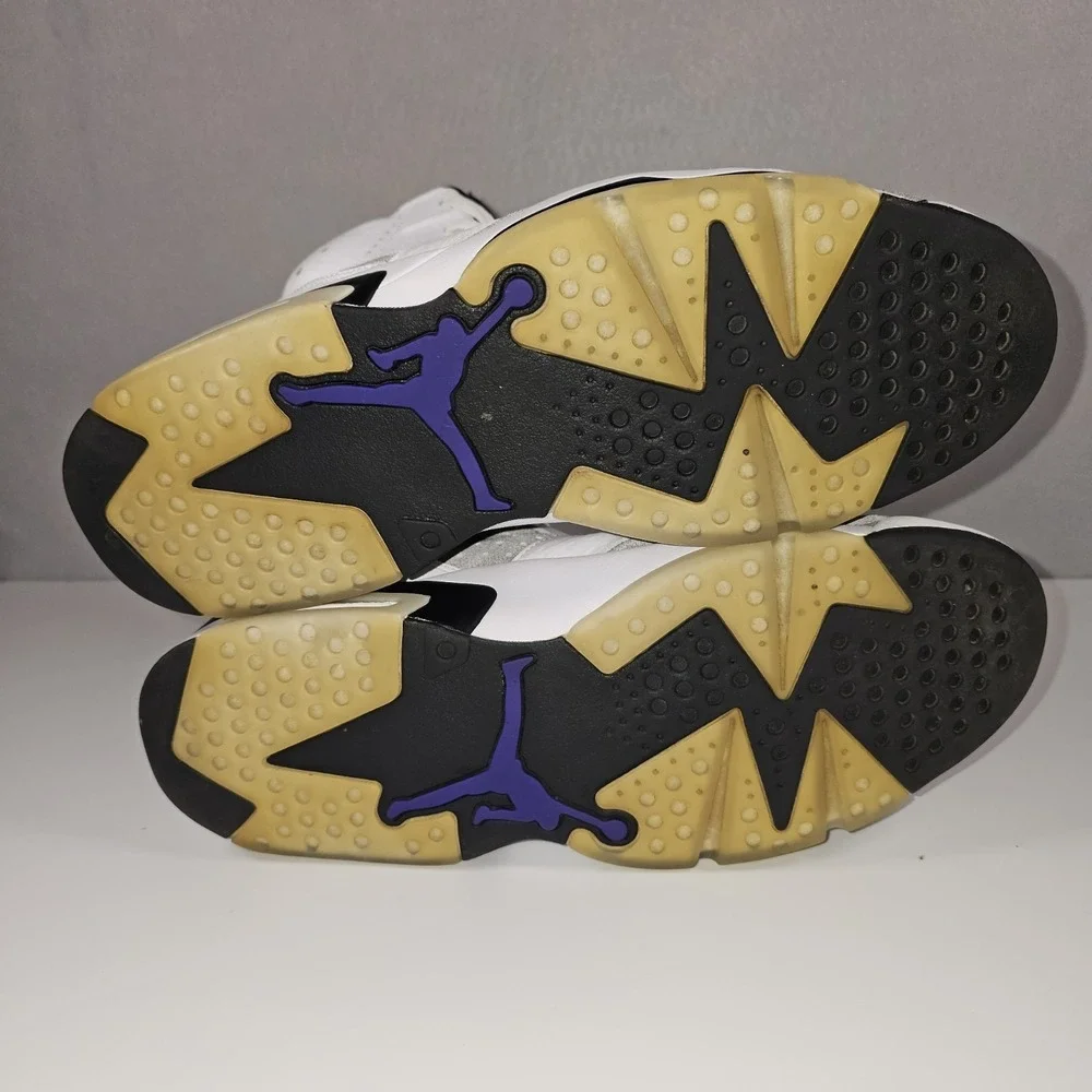 Air Jordan 6 Retro LTR Flint CI3125-100 Men's Size 12 White Concord 2018 w/ Box